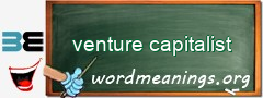 WordMeaning blackboard for venture capitalist